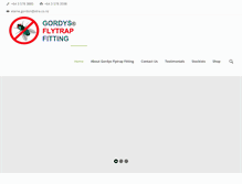 Tablet Screenshot of gordys-flytrap-fitting.com